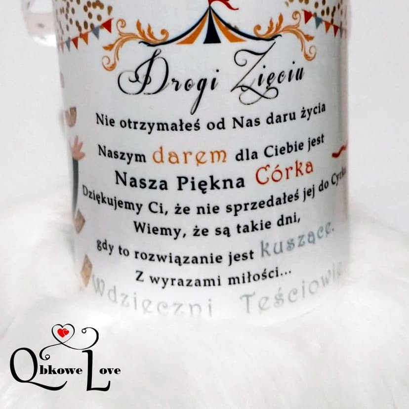 QbkoweLove - kubek dla zięcia